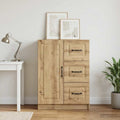 vidaXL Bufet Dąb artisan 66 x 34,5 x 87 cm Drewno inżynieryjne