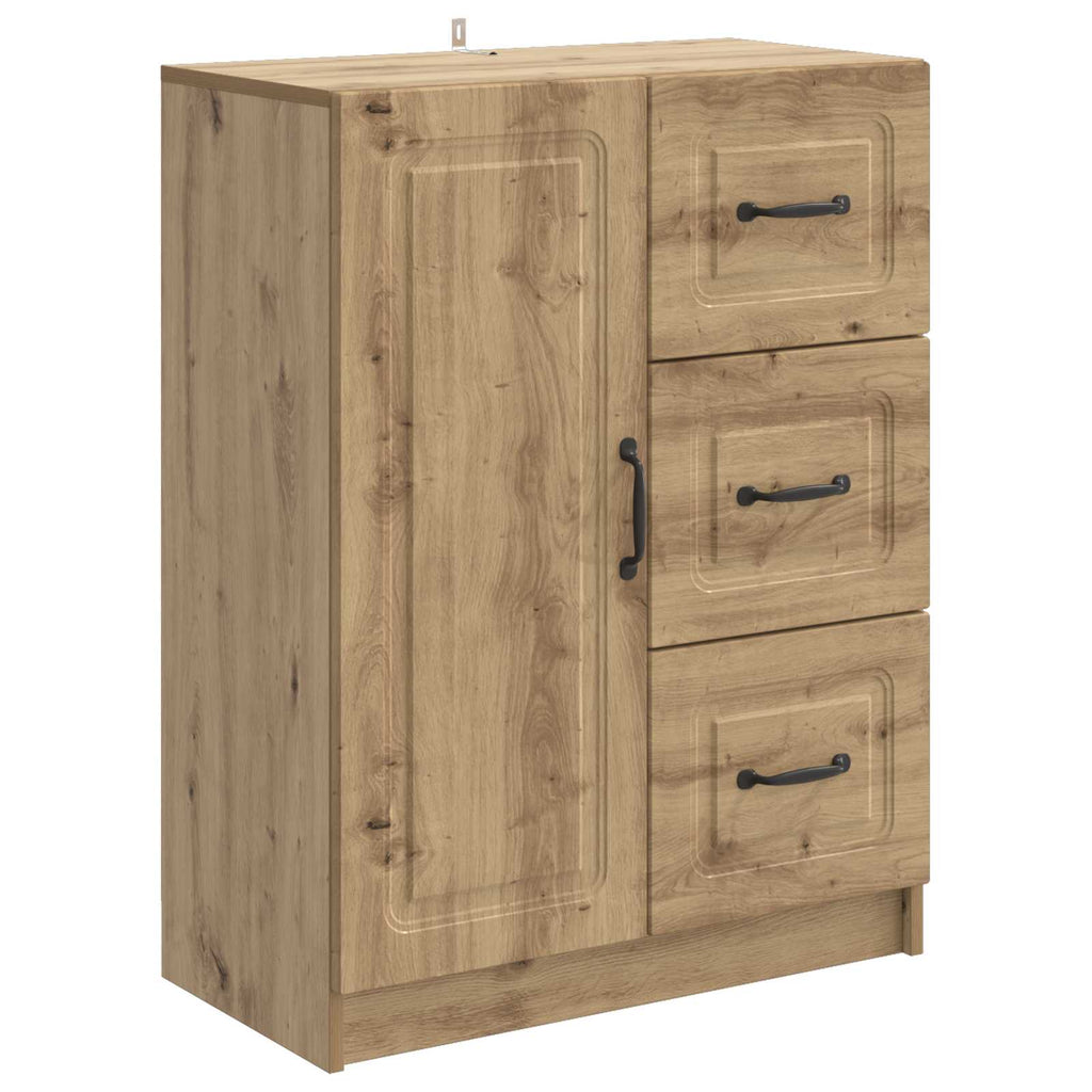 vidaXL Bufet Dąb artisan 66 x 34,5 x 87 cm Drewno inżynieryjne