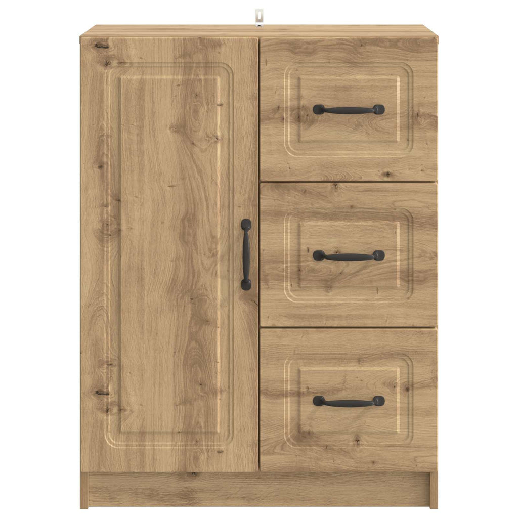 vidaXL Bufet Dąb artisan 66 x 34,5 x 87 cm Drewno inżynieryjne