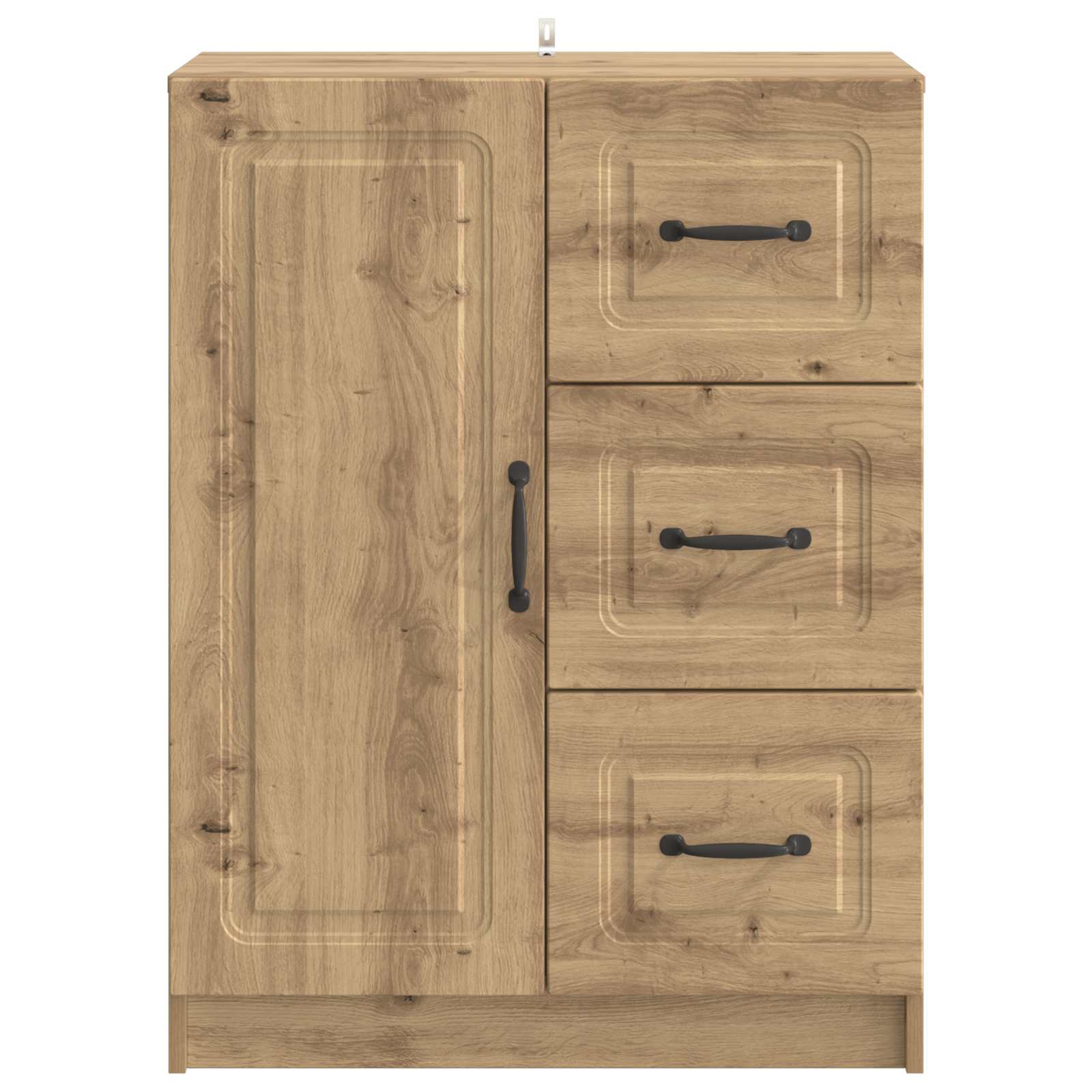 vidaXL Bufet Dąb artisan 66 x 34,5 x 87 cm Drewno inżynieryjne