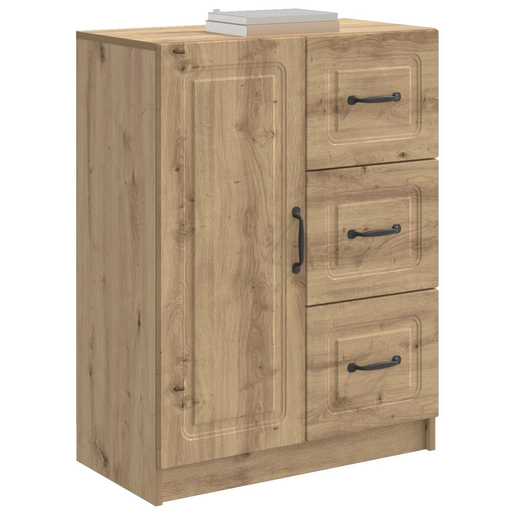 vidaXL Bufet Dąb artisan 66 x 34,5 x 87 cm Drewno inżynieryjne