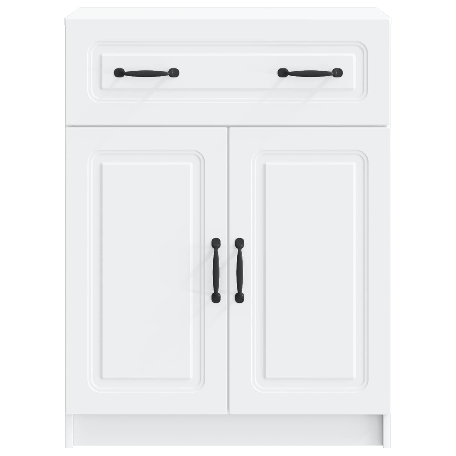 vidaXL Bufet Biały 66 x 34,5 x 87 cm Drewno inżynieryjne