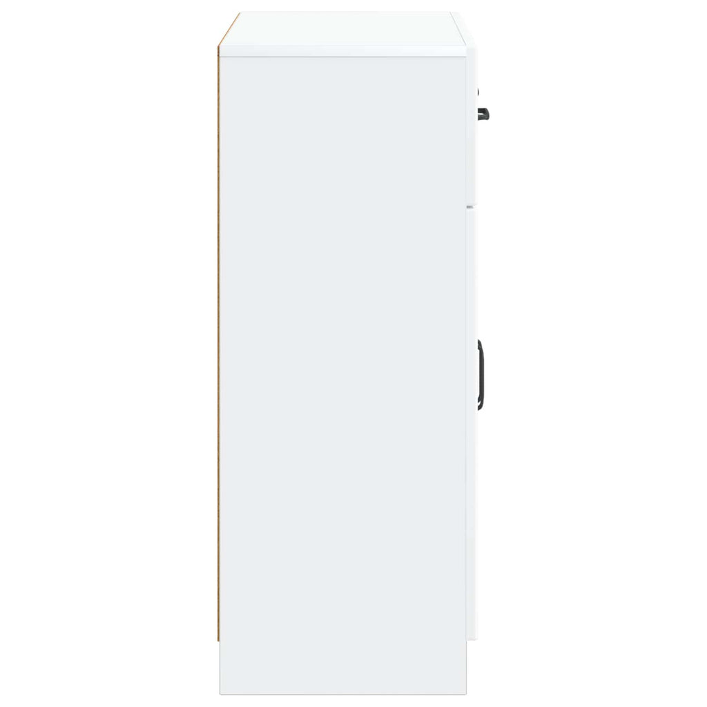 vidaXL Bufet Biały 66 x 34,5 x 87 cm Drewno inżynieryjne