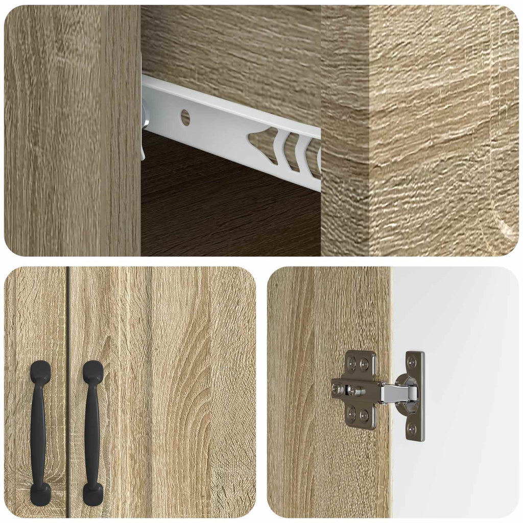 vidaXL Bufet dąb Sonoma 66 x 34,5 x 87 cm Drewno inżynieryjne