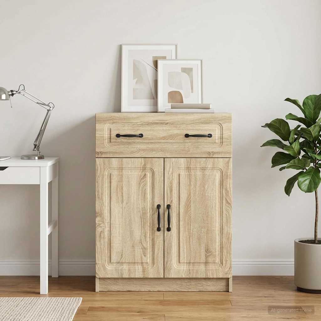 vidaXL Bufet dąb Sonoma 66 x 34,5 x 87 cm Drewno inżynieryjne