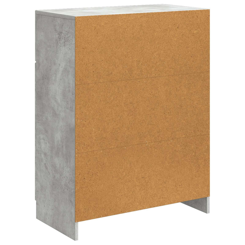 vidaXL Bufet Betonowy szary 66 x 34,5 x 87 cm Drewno inżynieryjne