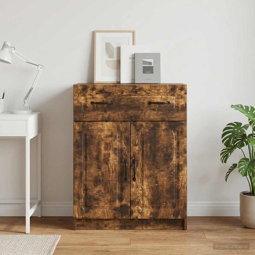 vidaXL Bufet Dąb wędzony 66 x 34,5 x 87 cm Drewno inżynieryjne