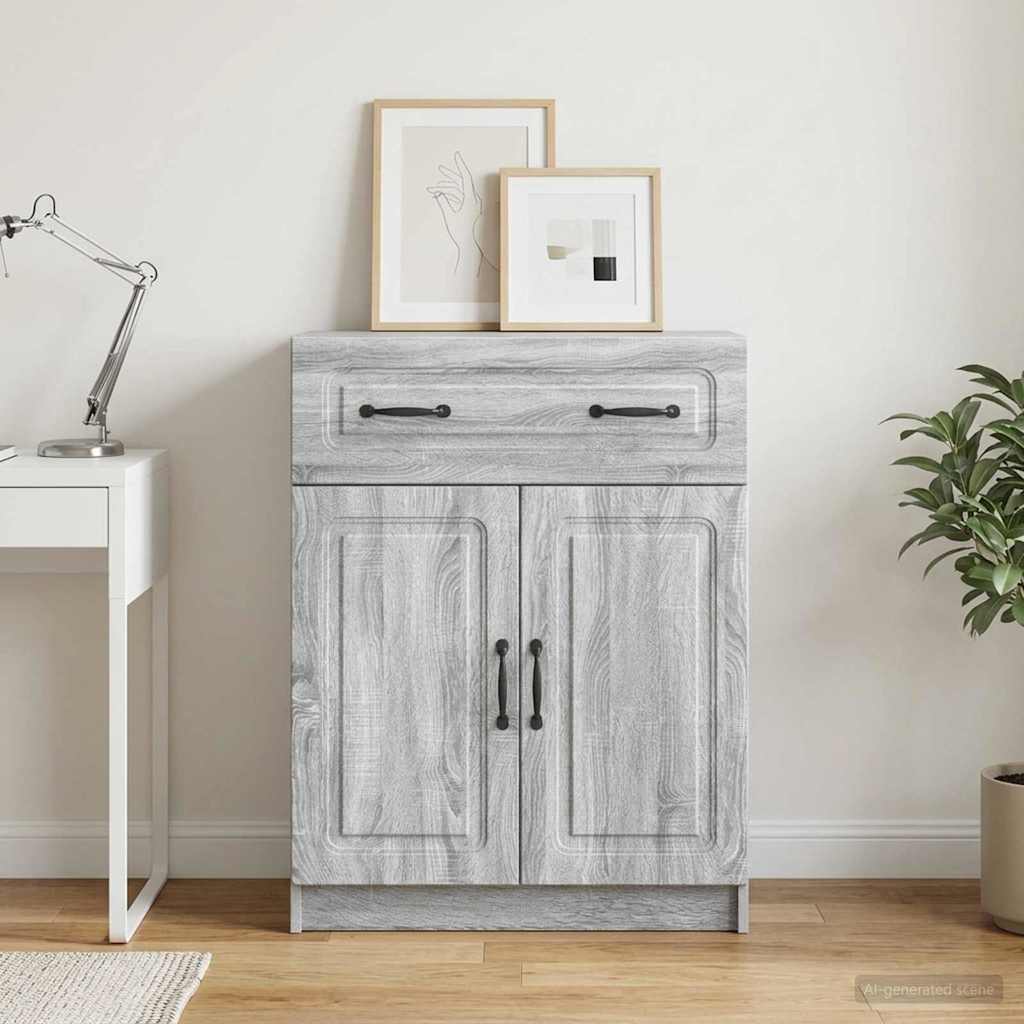 vidaXL Bufet Szary Sonoma 66 x 34,5 x 87 cm Drewno inżynieryjne