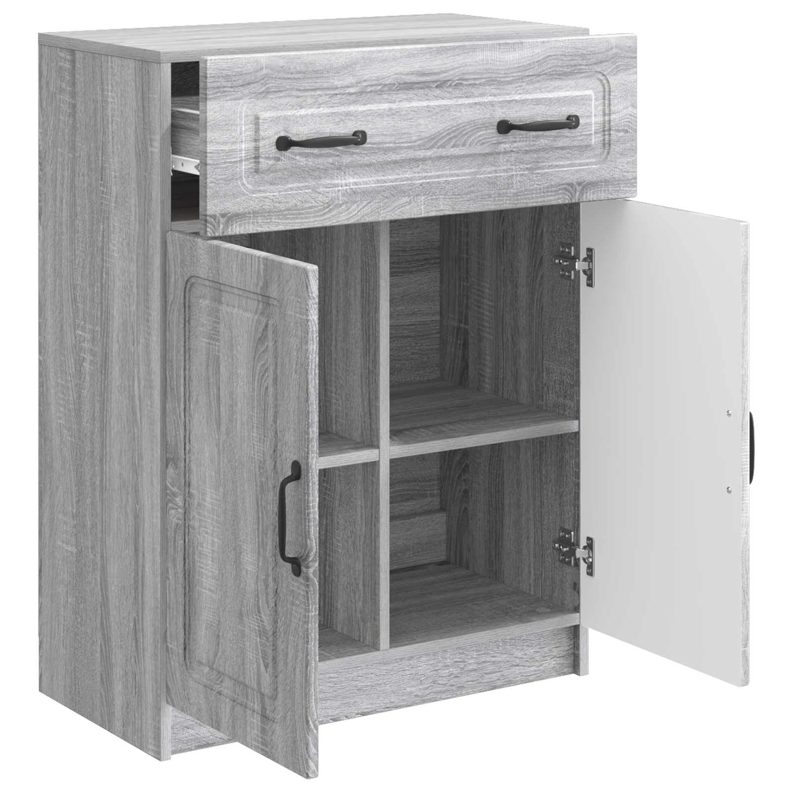 vidaXL Bufet Szary Sonoma 66 x 34,5 x 87 cm Drewno inżynieryjne