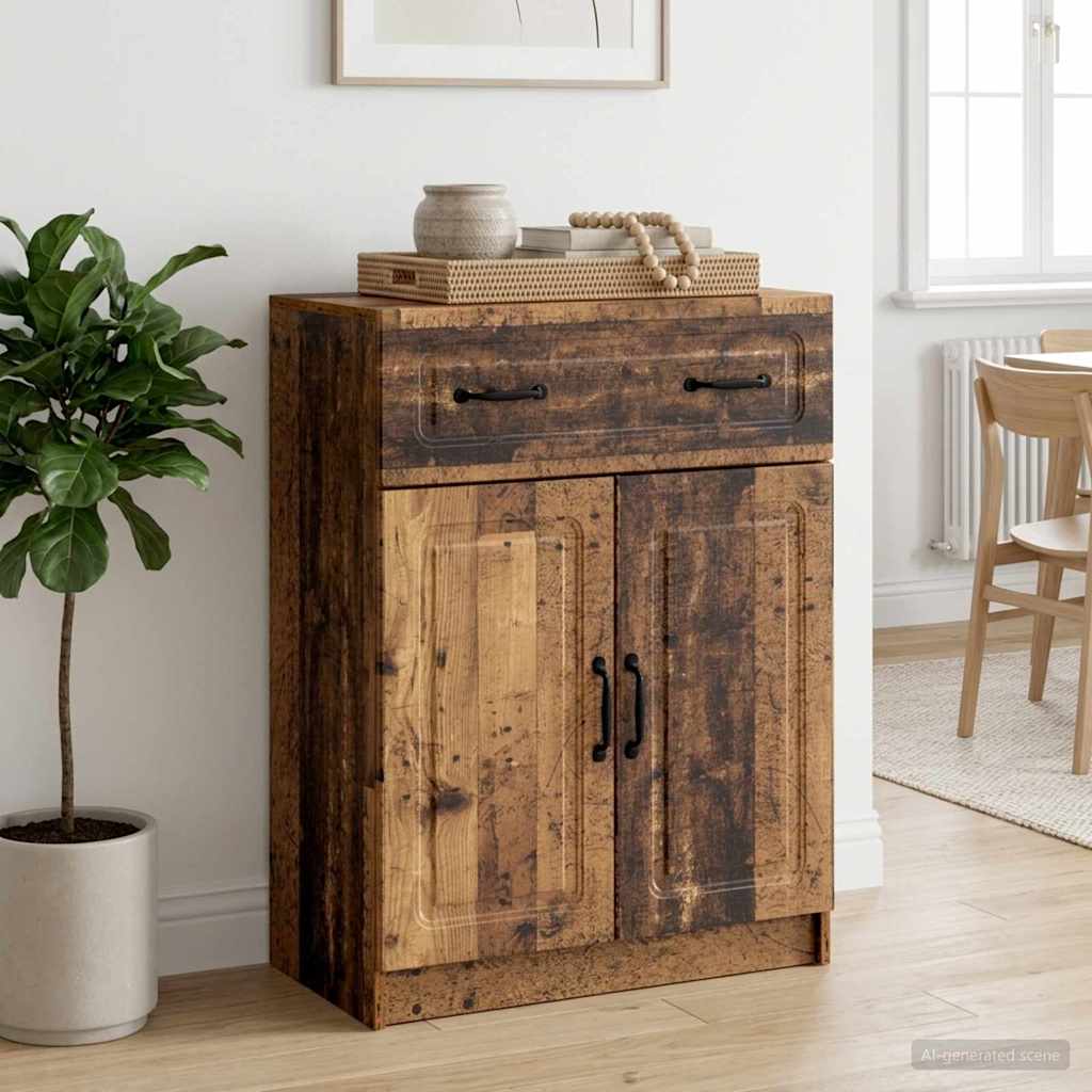 vidaXL Bufet Stare drewno 66 x 34,5 x 87 cm Drewno inżynieryjne