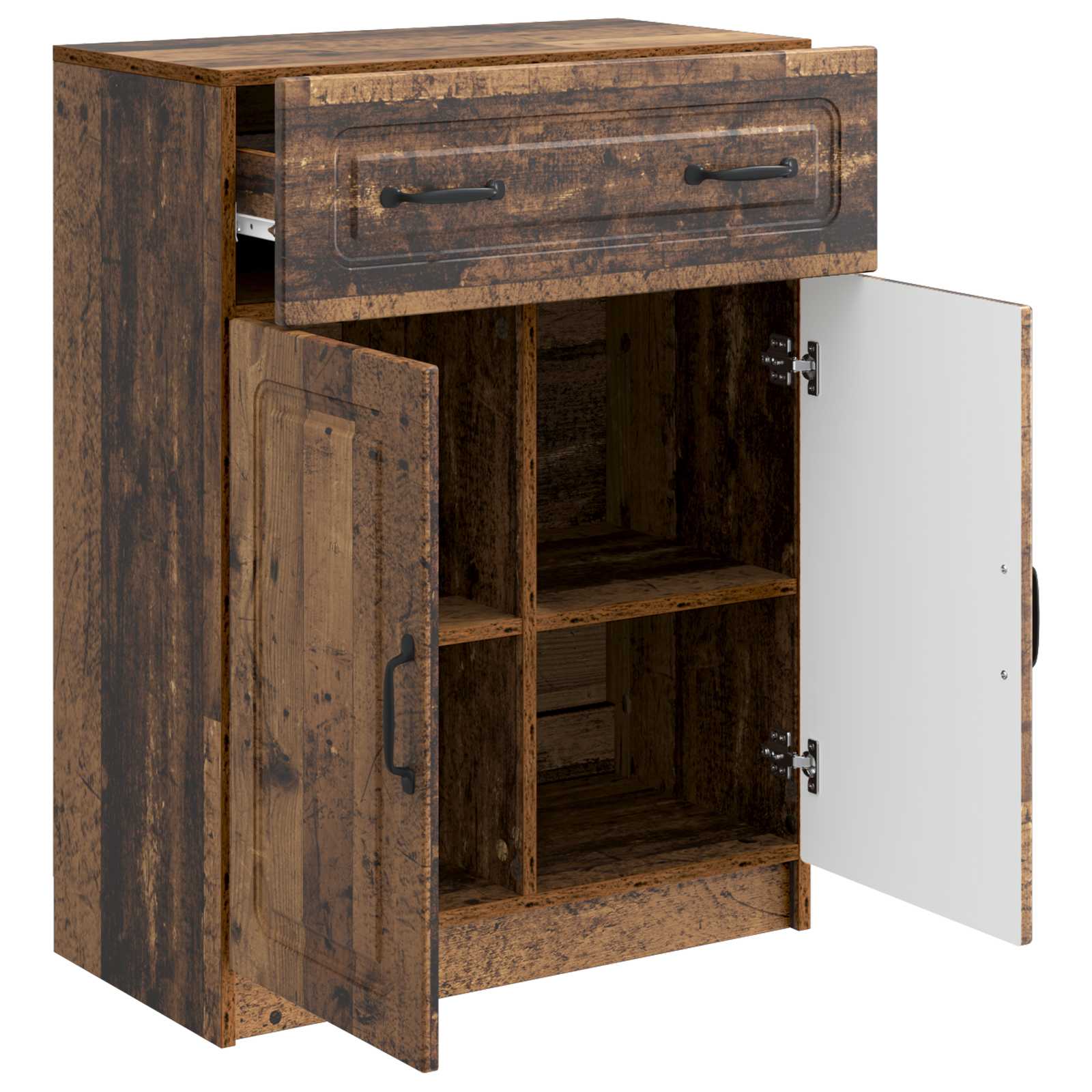 vidaXL Bufet Stare drewno 66 x 34,5 x 87 cm Drewno inżynieryjne