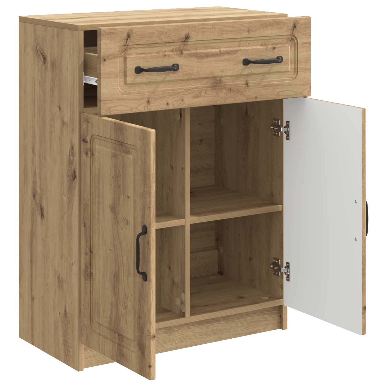 vidaXL Bufet Dąb artisan 66 x 34,5 x 87 cm Drewno inżynieryjne