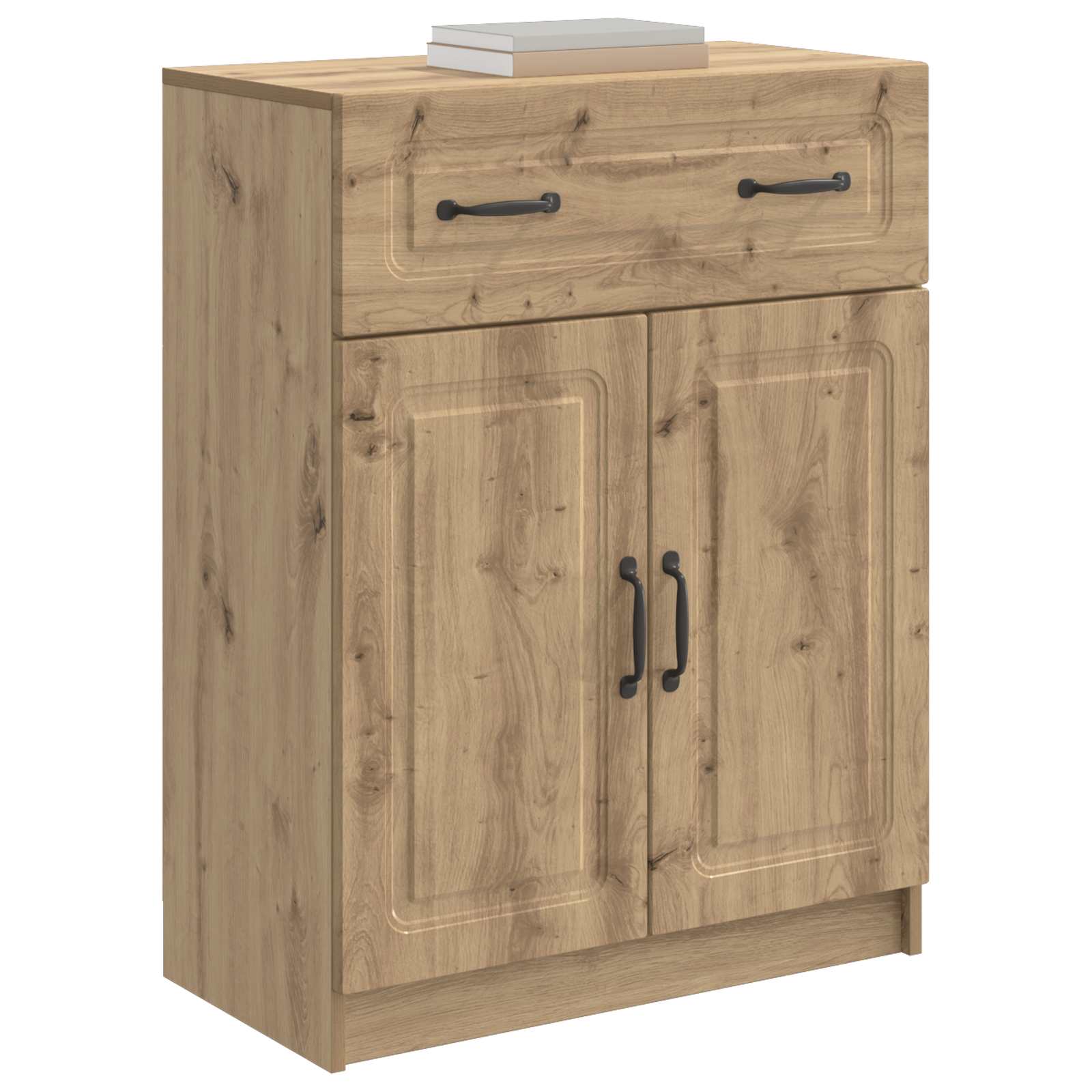 vidaXL Bufet Dąb artisan 66 x 34,5 x 87 cm Drewno inżynieryjne