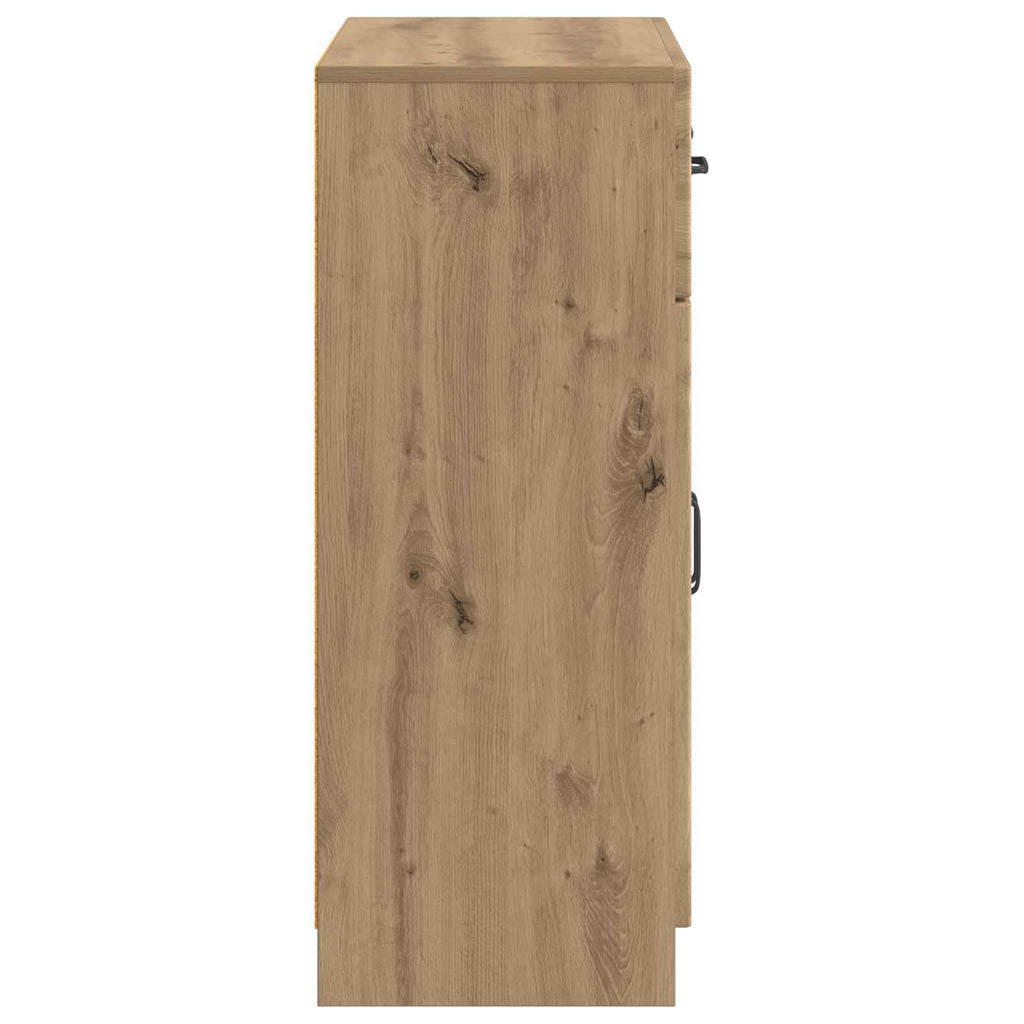 vidaXL Bufet Dąb artisan 66 x 34,5 x 87 cm Drewno inżynieryjne
