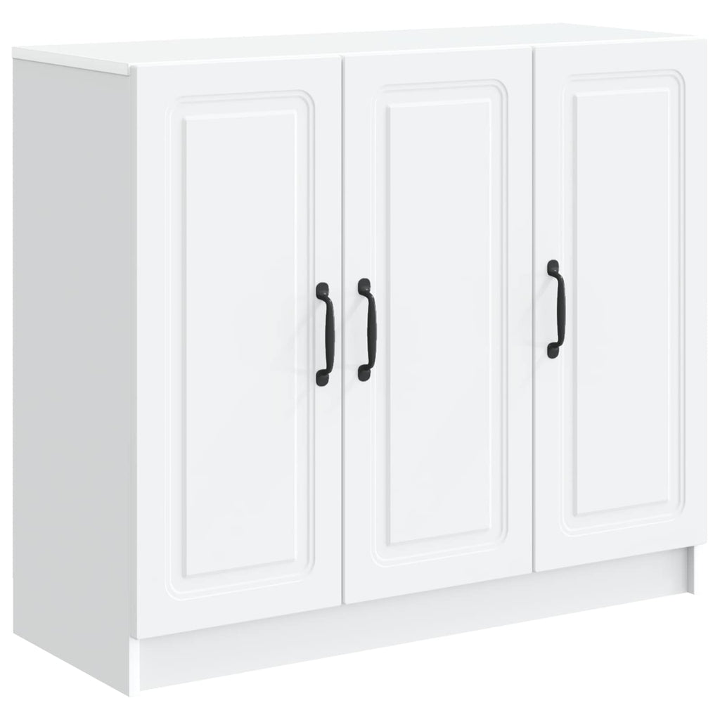vidaXL Bufet Biały 89 x 34,5 x 77 cm Drewno inżynieryjne