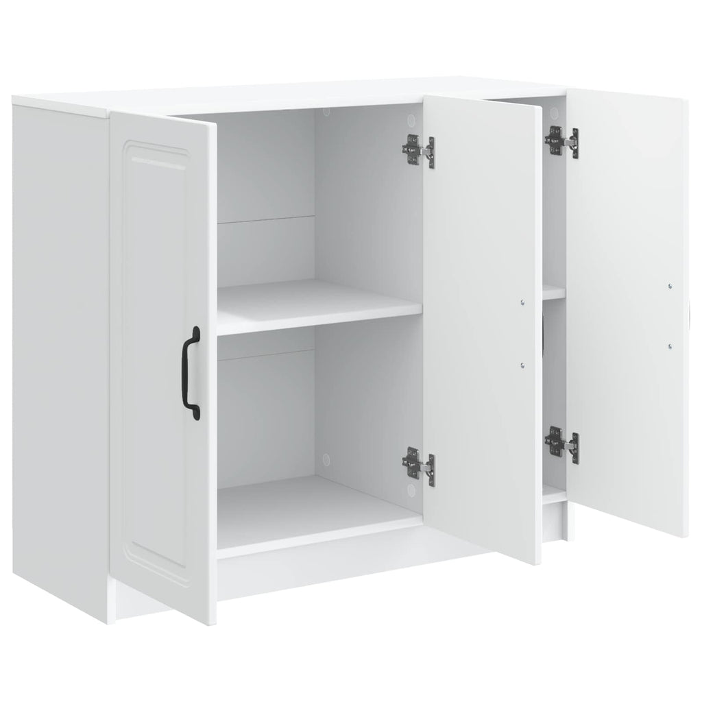 vidaXL Bufet Biały 89 x 34,5 x 77 cm Drewno inżynieryjne