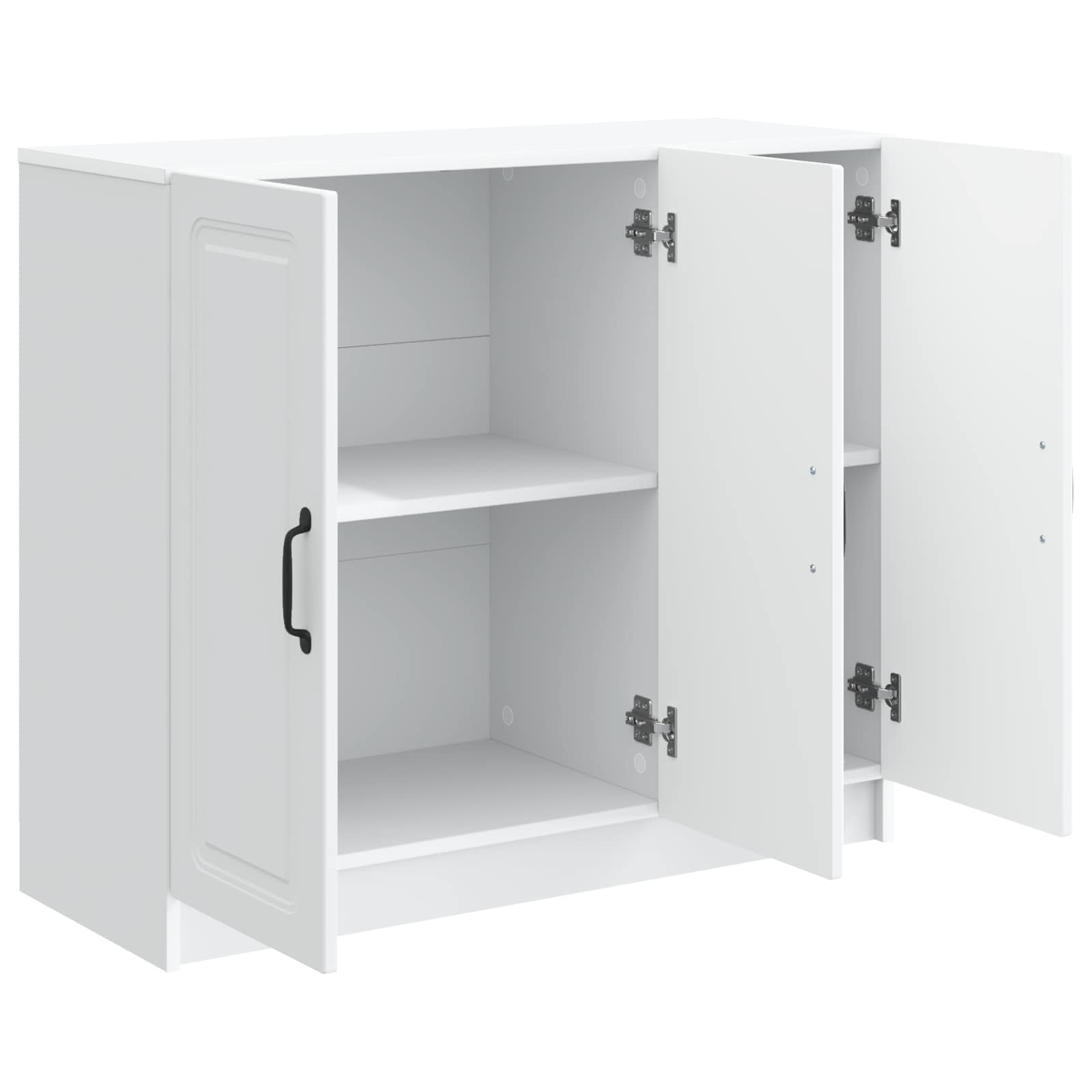 vidaXL Bufet Biały 89 x 34,5 x 77 cm Drewno inżynieryjne