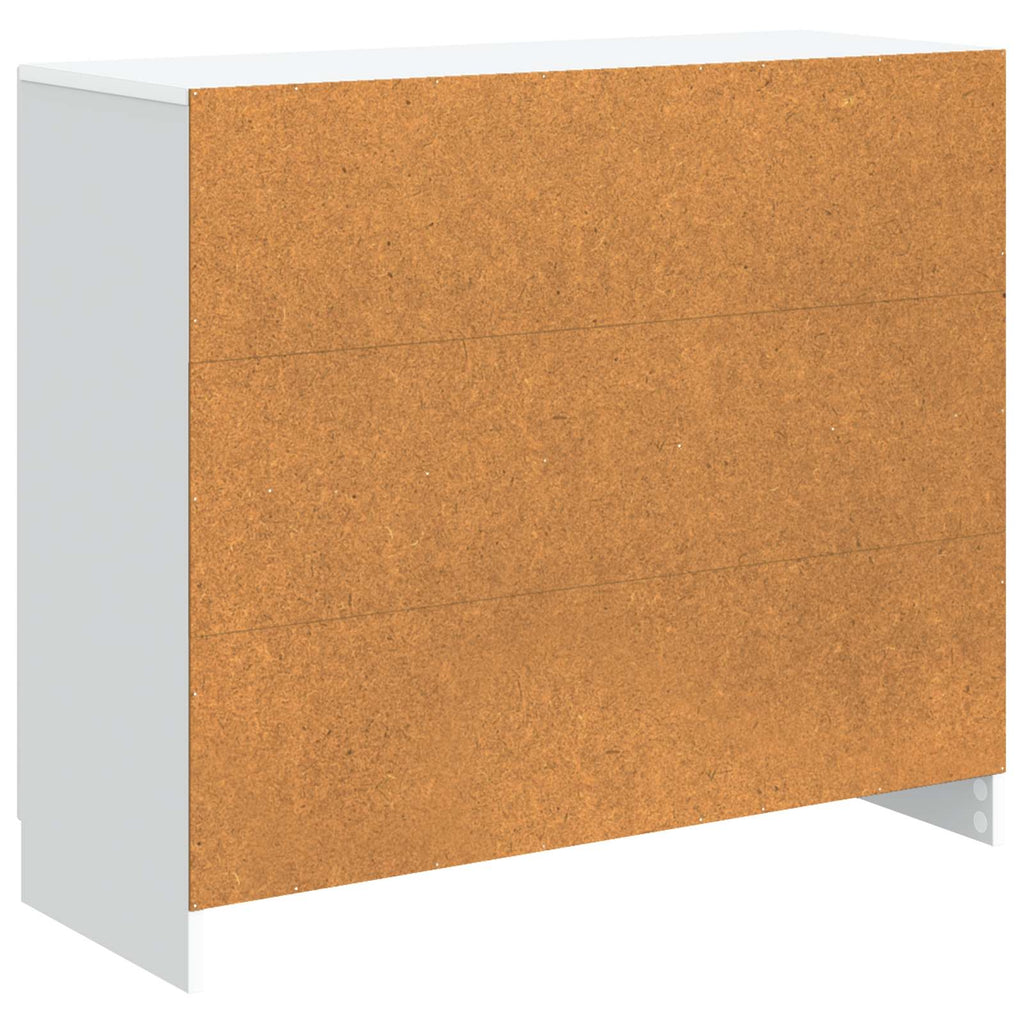 vidaXL Bufet Biały 89 x 34,5 x 77 cm Drewno inżynieryjne