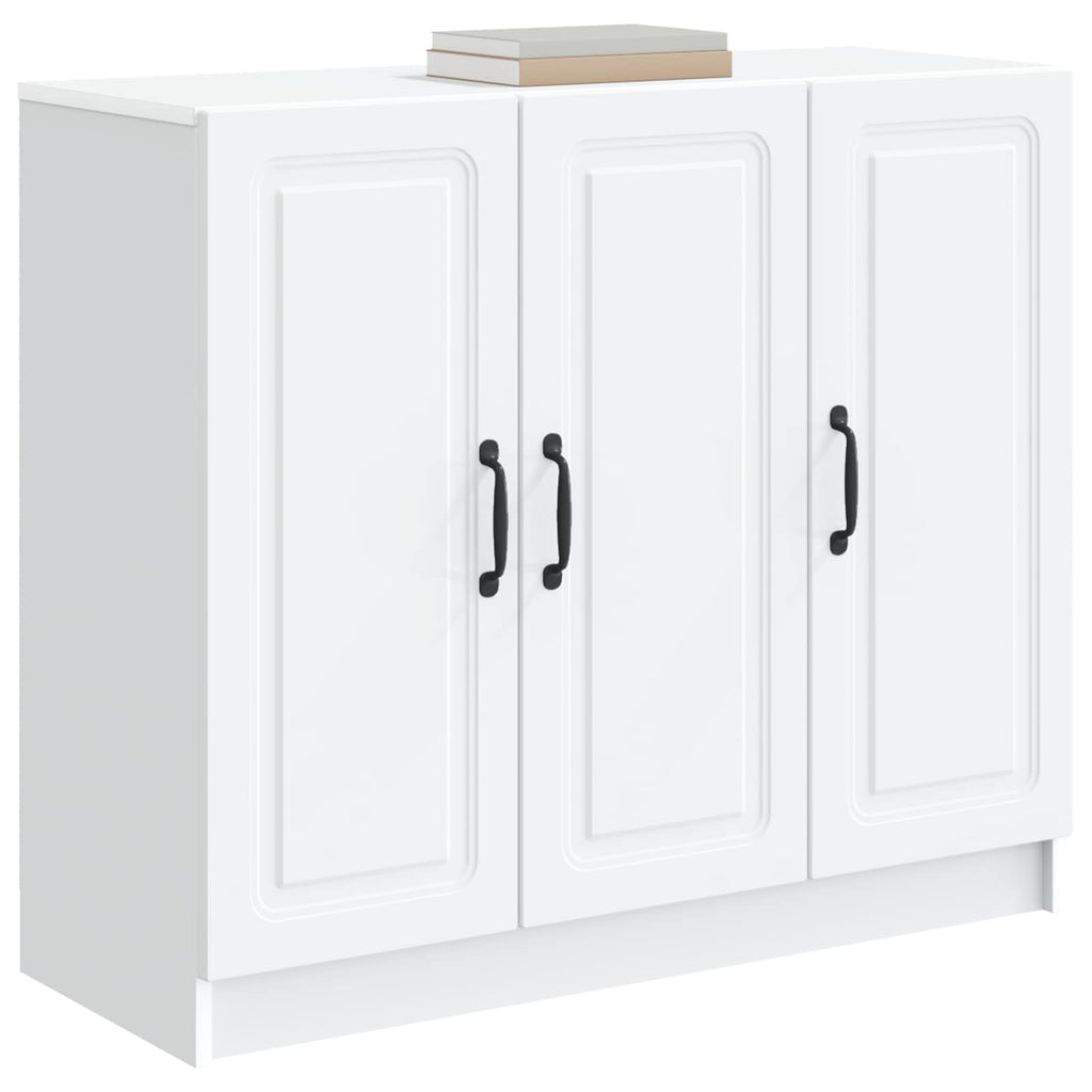 vidaXL Bufet Biały 89 x 34,5 x 77 cm Drewno inżynieryjne