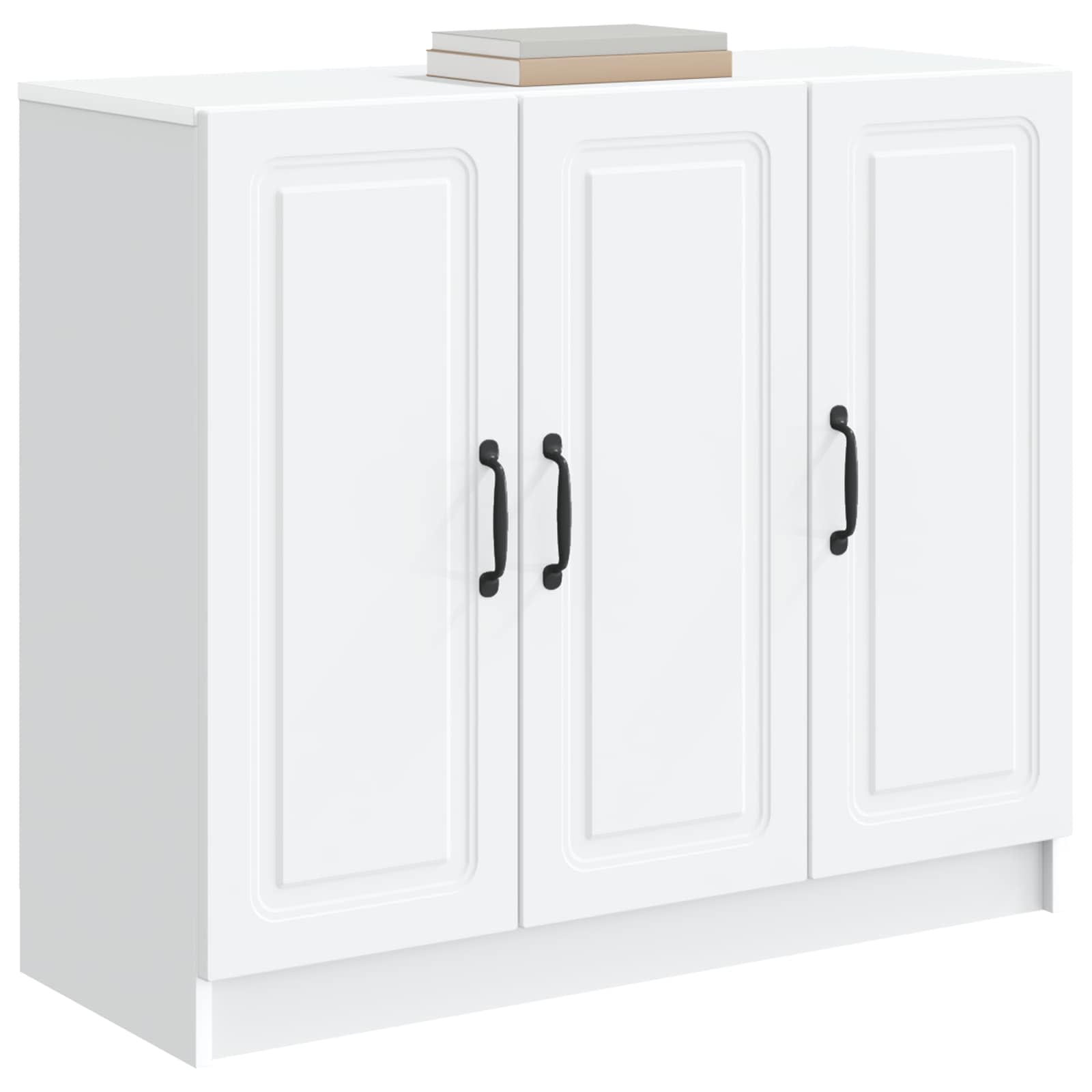 vidaXL Bufet Biały 89 x 34,5 x 77 cm Drewno inżynieryjne