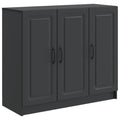 vidaXL Bufet Czarny 89 x 34,5 x 77 cm Drewno inżynieryjne