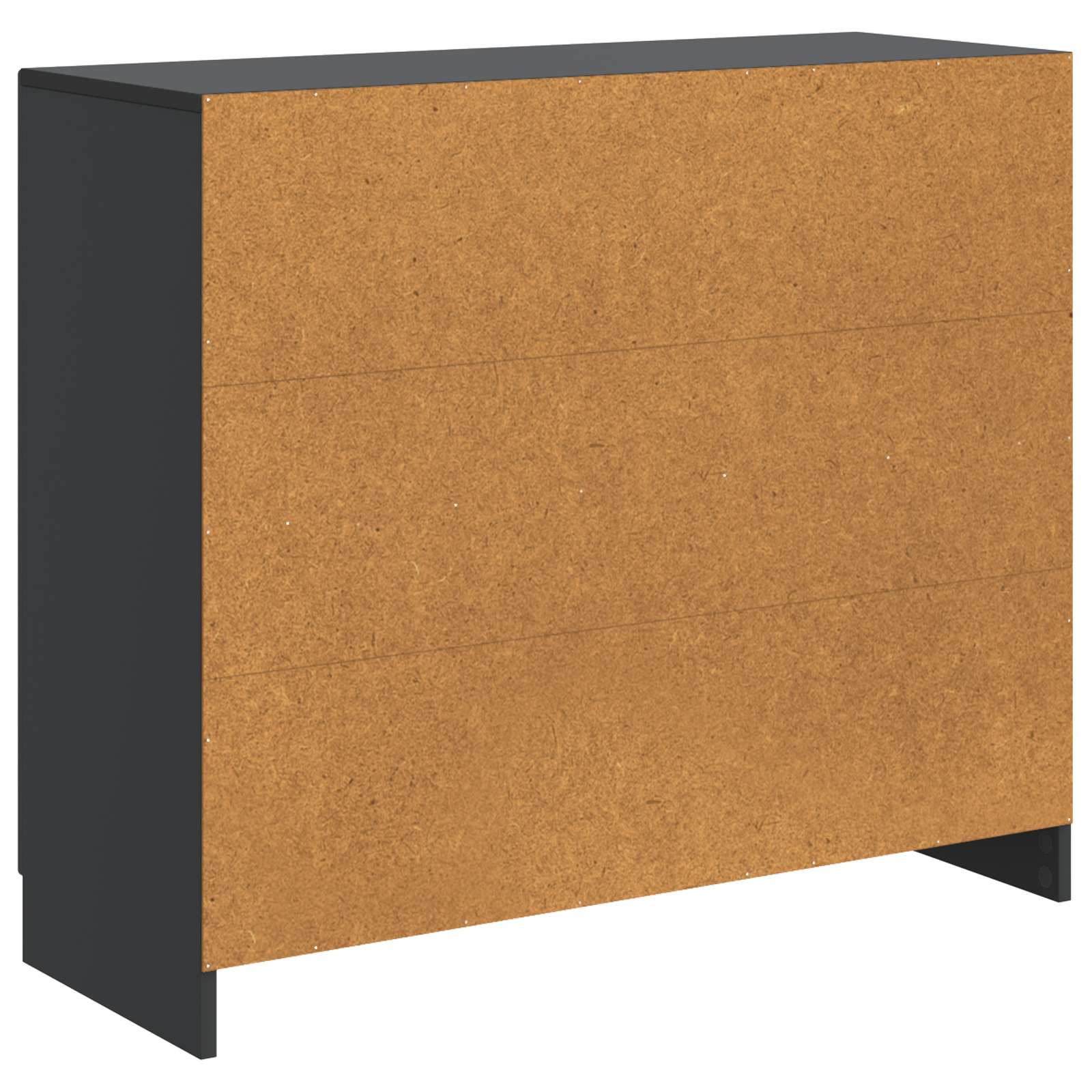 vidaXL Bufet Czarny 89 x 34,5 x 77 cm Drewno inżynieryjne