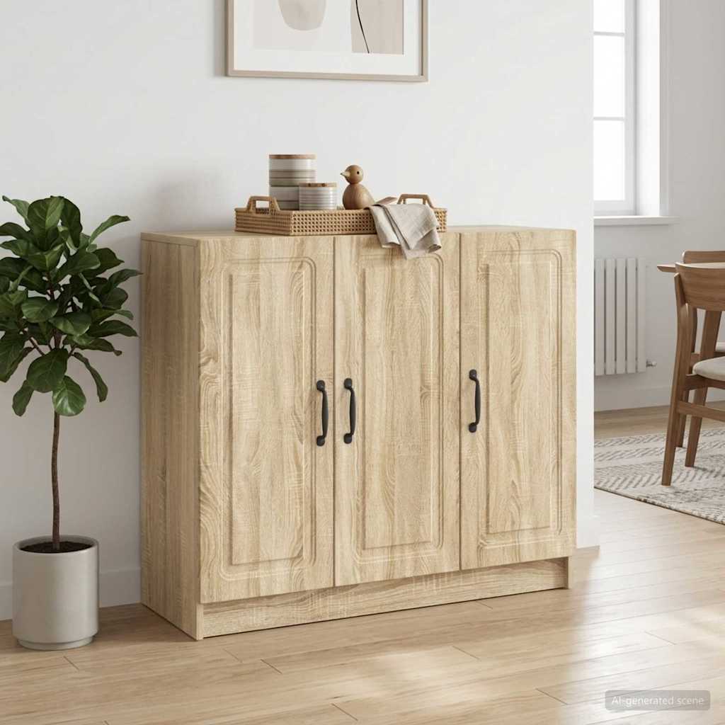 vidaXL Bufet dąb Sonoma 89 x 34,5 x 77 cm Drewno inżynieryjne