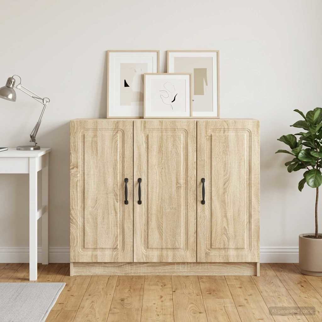 vidaXL Bufet dąb Sonoma 89 x 34,5 x 77 cm Drewno inżynieryjne