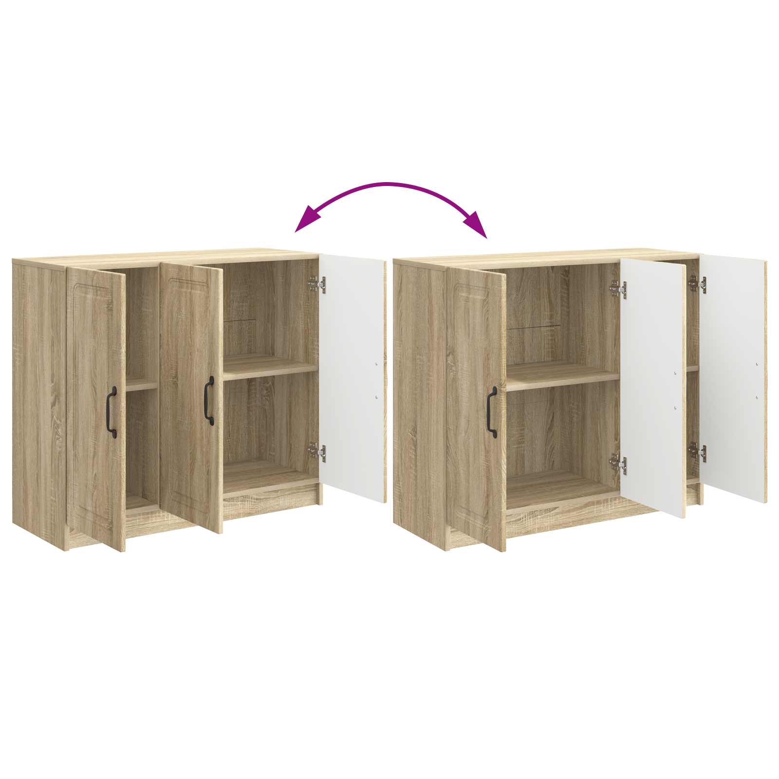 vidaXL Bufet dąb Sonoma 89 x 34,5 x 77 cm Drewno inżynieryjne