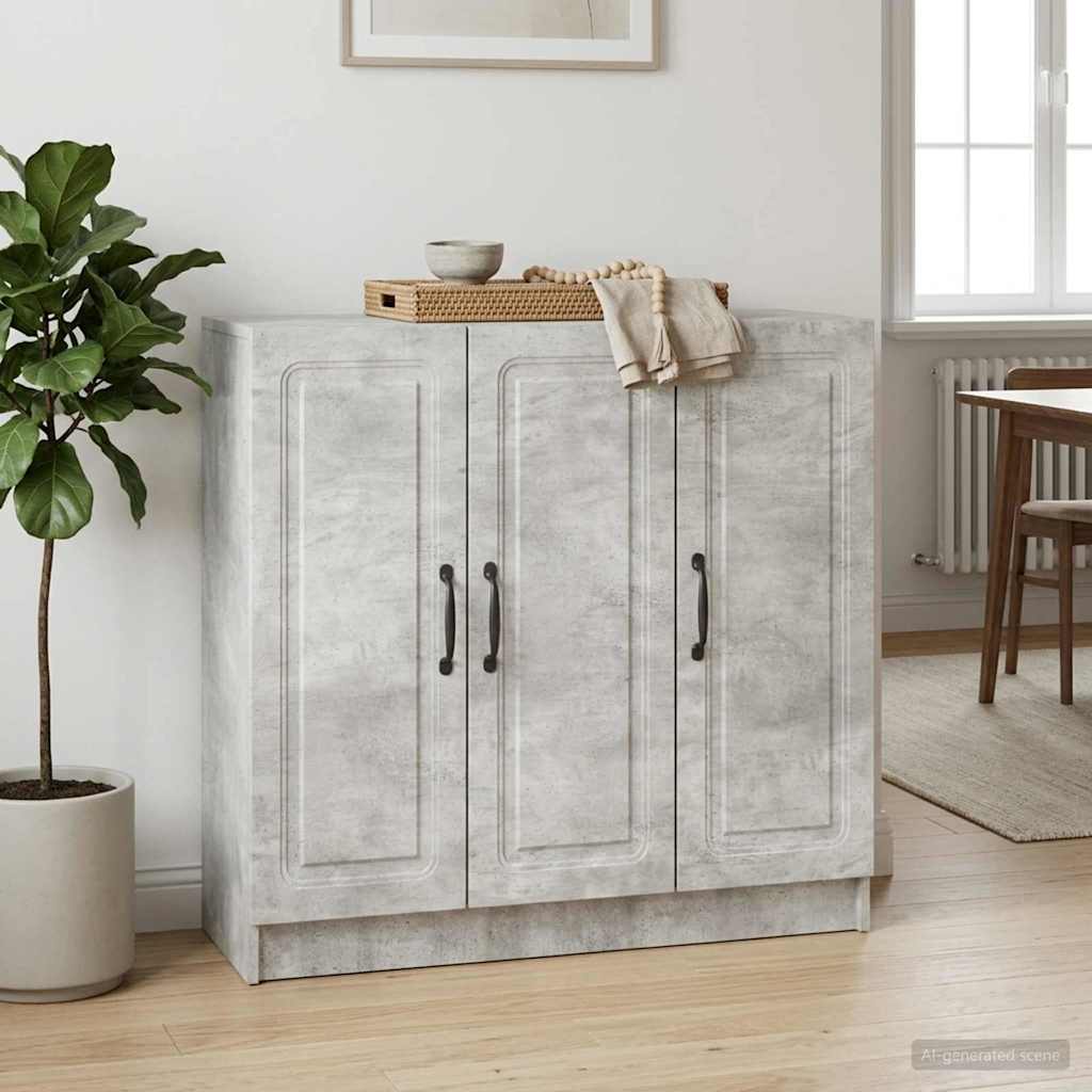 vidaXL Bufet Betonowy szary 89 x 34,5 x 77 cm Drewno inżynieryjne