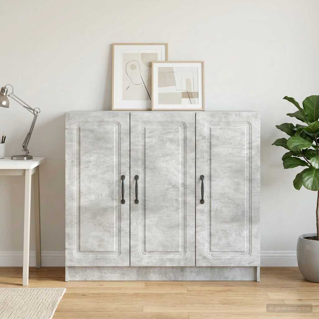 vidaXL Bufet Betonowy szary 89 x 34,5 x 77 cm Drewno inżynieryjne