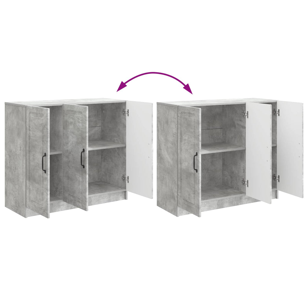 vidaXL Bufet Betonowy szary 89 x 34,5 x 77 cm Drewno inżynieryjne