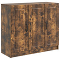vidaXL Bufet Dąb wędzony 89 x 34,5 x 77 cm Drewno inżynieryjne
