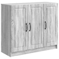 vidaXL Bufet Szary Sonoma 89 x 34,5 x 77 cm Drewno inżynieryjne