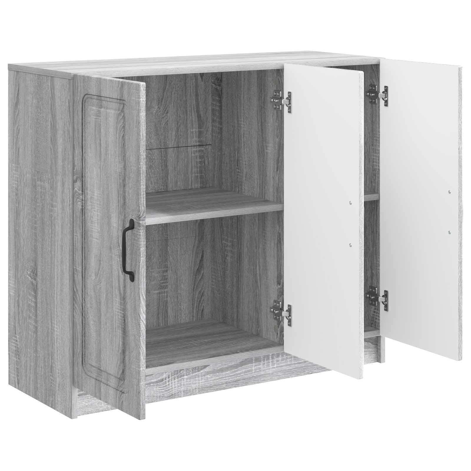 vidaXL Bufet Szary Sonoma 89 x 34,5 x 77 cm Drewno inżynieryjne