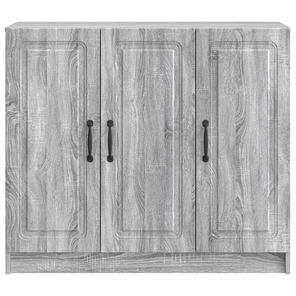 vidaXL Bufet Szary Sonoma 89 x 34,5 x 77 cm Drewno inżynieryjne