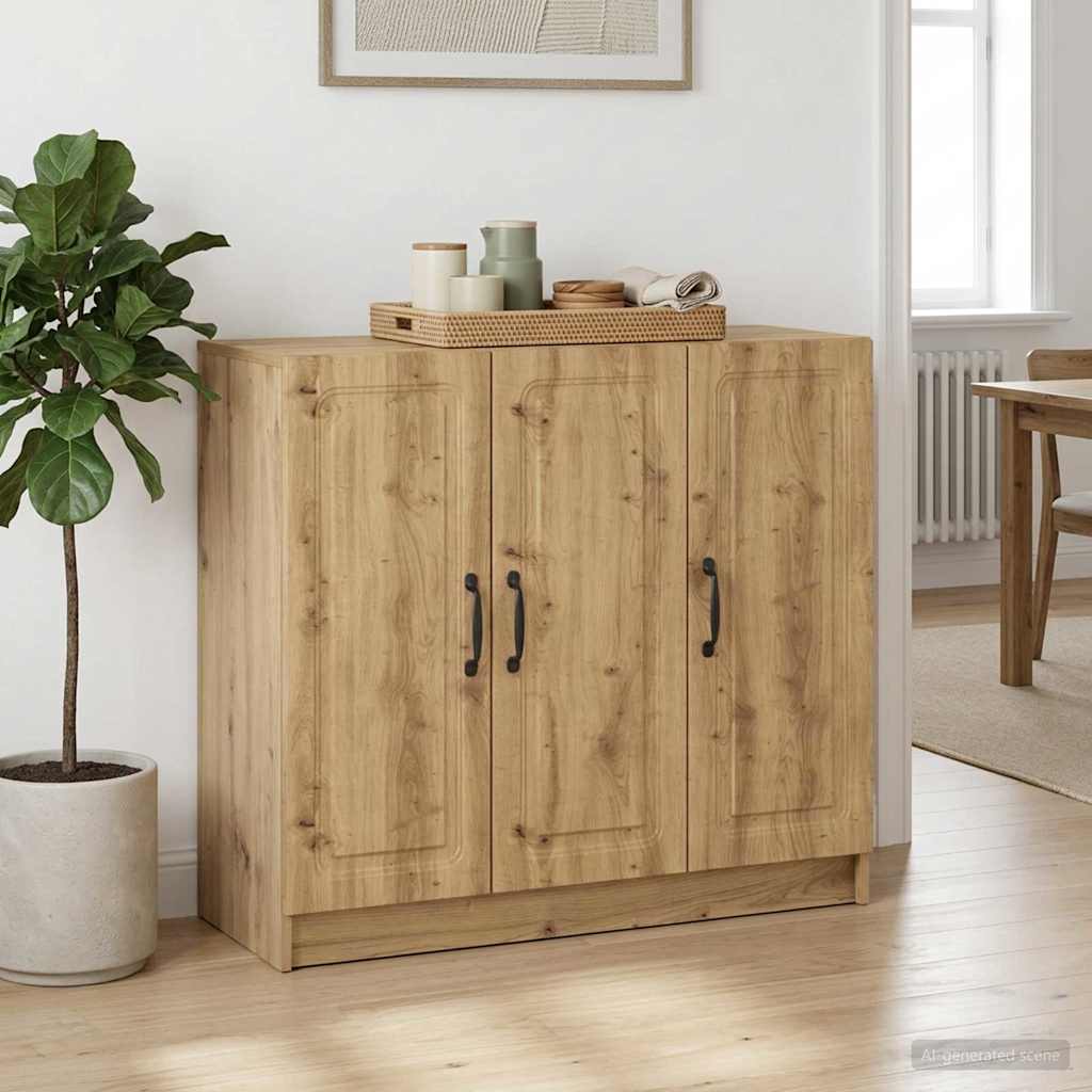 vidaXL Bufet Dąb artisan 89 x 34,5 x 77 cm Drewno inżynieryjne
