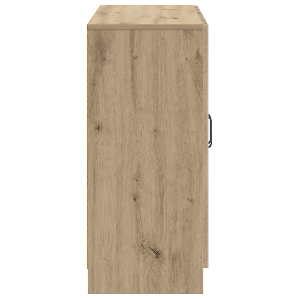 vidaXL Bufet Dąb artisan 89 x 34,5 x 77 cm Drewno inżynieryjne
