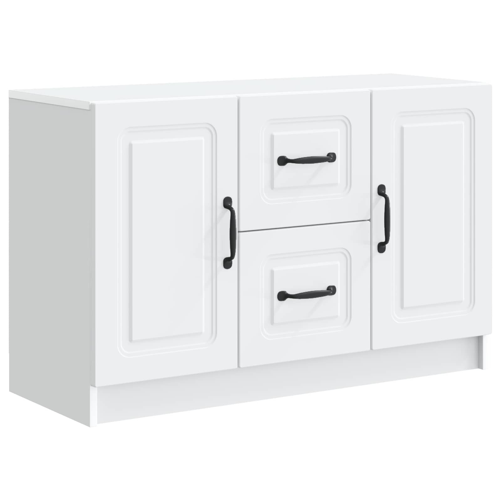 vidaXL Bufet Biały 89 x 34,5 x 57 cm Drewno inżynieryjne