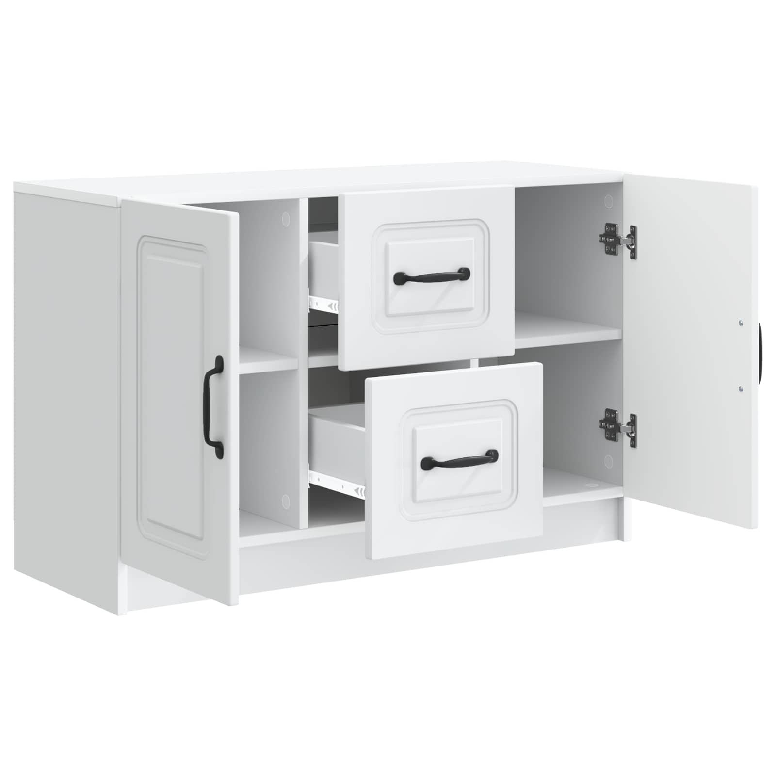 vidaXL Bufet Biały 89 x 34,5 x 57 cm Drewno inżynieryjne