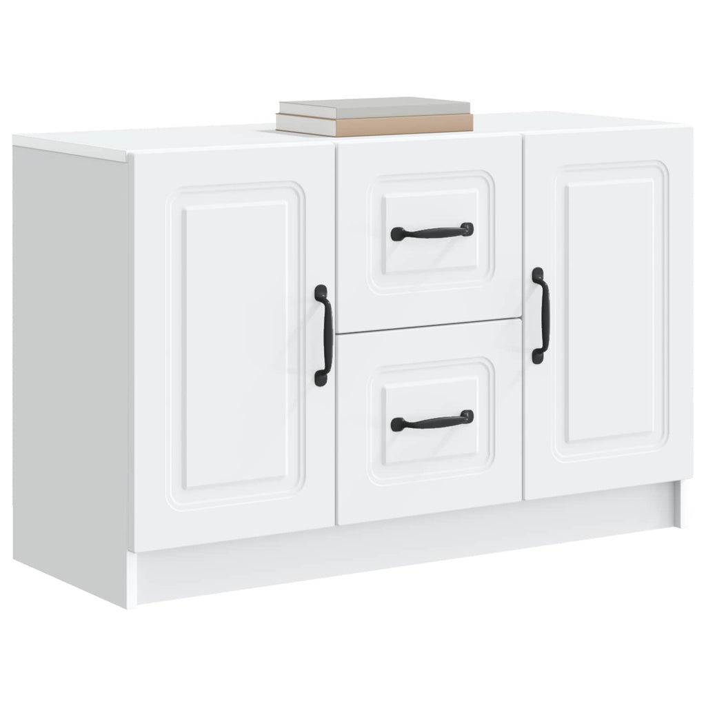 vidaXL Bufet Biały 89 x 34,5 x 57 cm Drewno inżynieryjne