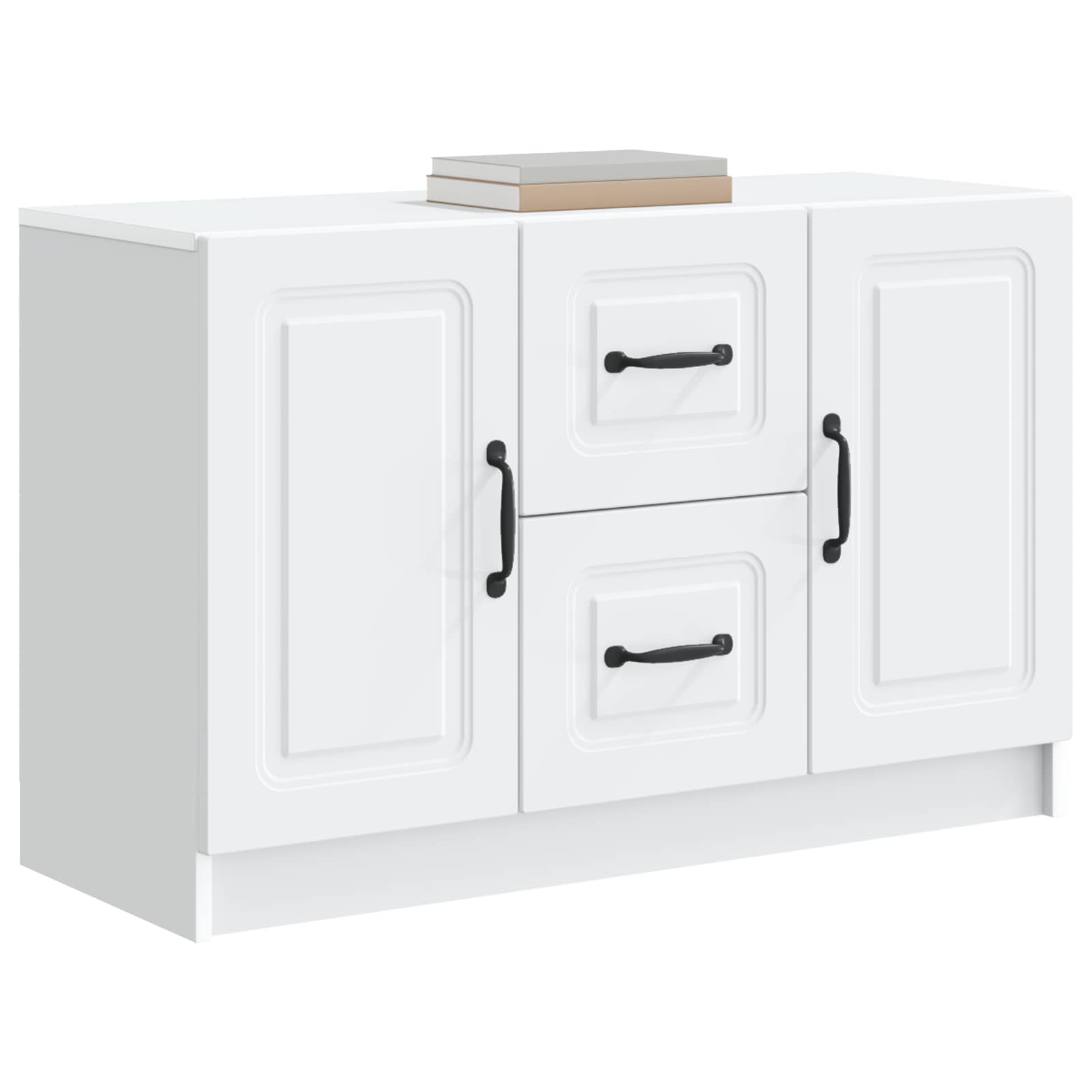 vidaXL Bufet Biały 89 x 34,5 x 57 cm Drewno inżynieryjne