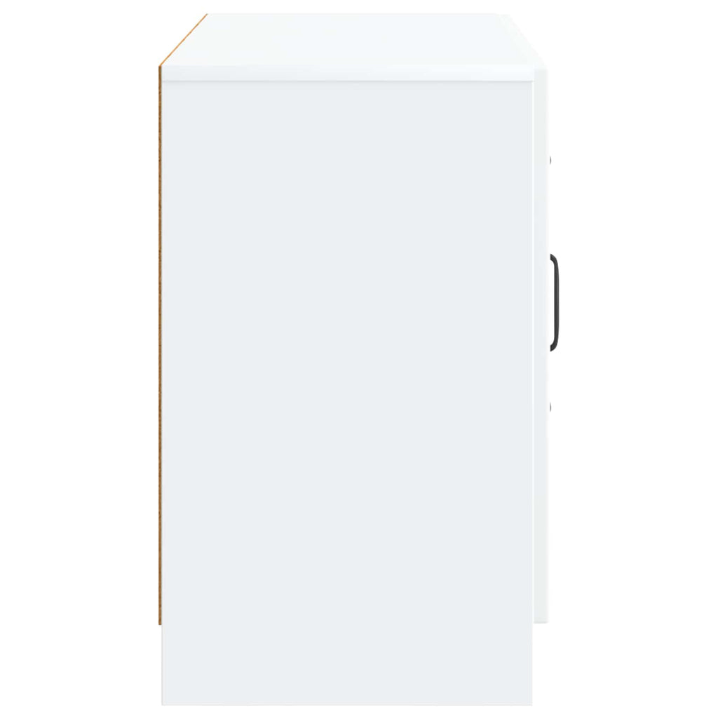 vidaXL Bufet Biały 89 x 34,5 x 57 cm Drewno inżynieryjne