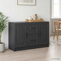 vidaXL Bufet z szufladą Czarny 89 x 34,5 x 57 cm Drewno inżynieryjne