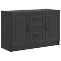 vidaXL Bufet z szufladą Czarny 89 x 34,5 x 57 cm Drewno inżynieryjne