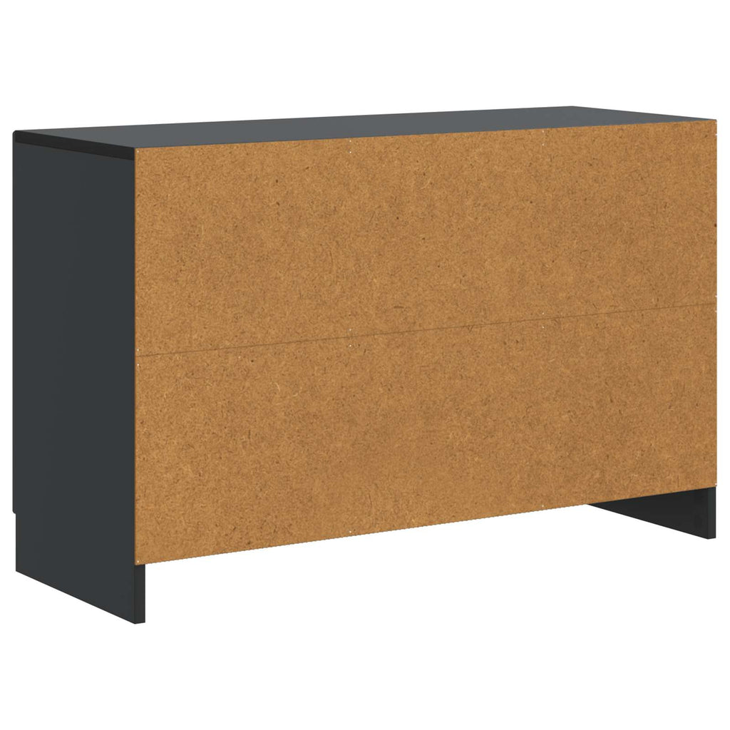 vidaXL Bufet z szufladą Czarny 89 x 34,5 x 57 cm Drewno inżynieryjne