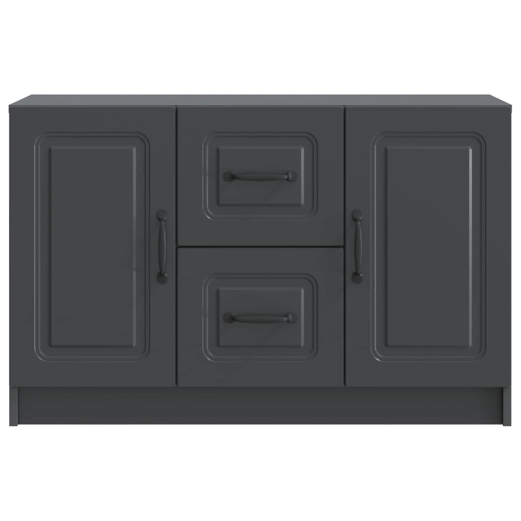 vidaXL Bufet z szufladą Czarny 89 x 34,5 x 57 cm Drewno inżynieryjne