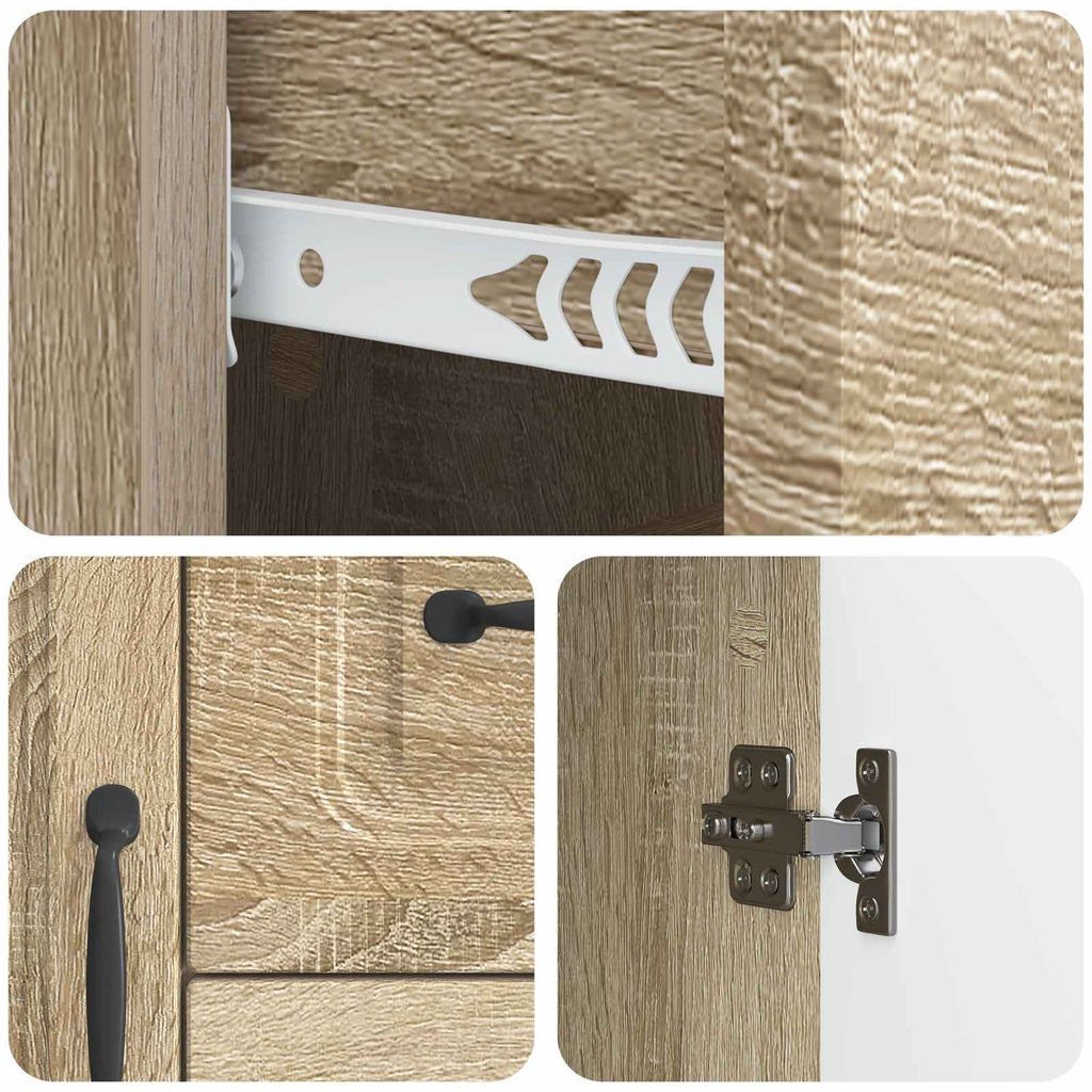 vidaXL Bufet dąb Sonoma 89 x 34,5 x 57 cm Drewno inżynieryjne