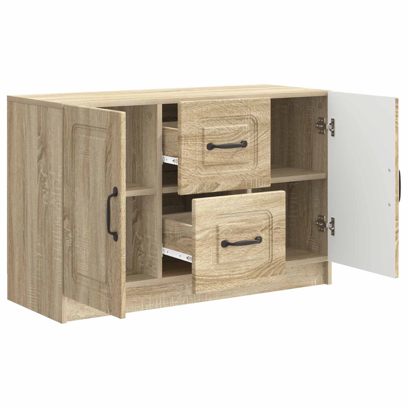 vidaXL Bufet dąb Sonoma 89 x 34,5 x 57 cm Drewno inżynieryjne