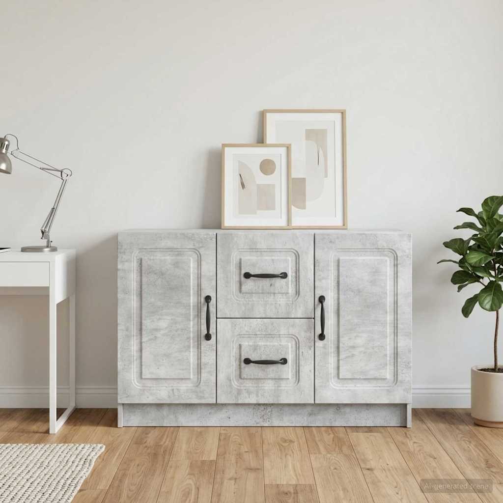 vidaXL Bufet Betonowy szary 89 x 34,5 x 57 cm Drewno inżynieryjne